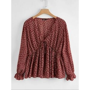 4 for $30 | Shein Curve Floral Blouse